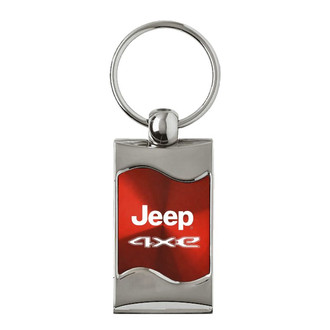 Autogold® - Jeep 4xe Rectangular Wave Key Chain