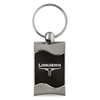 Autogold® - Longhorn Skull Rectangular Wave Key Chain