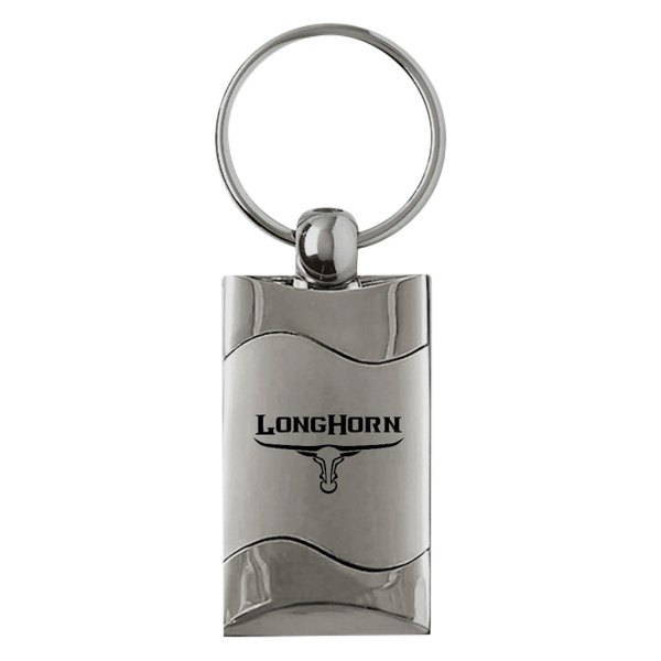 Autogold® - Longhorn Skull Logo Rectangular Wave Key Chain