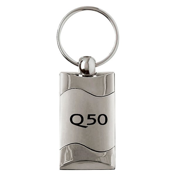 Autogold® - Q50 Logo Rectangular Wave Key Chain