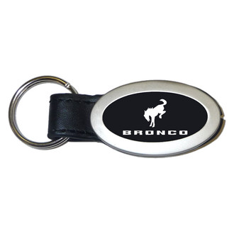 Autogold® - Bronco 2020 Logo Oval Leather Key Chain
