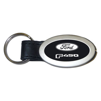 Autogold® - F-450 Logo Oval Leather Key Chain