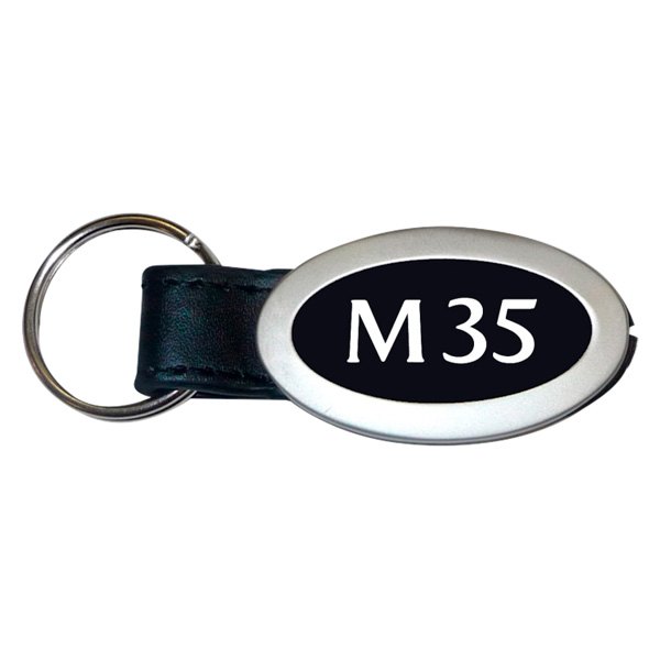 Autogold® - M35 Logo Oval Leather Key Chain