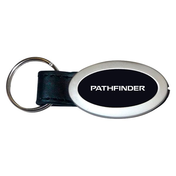 Autogold® - Pathfinder Logo Oval Leather Key Chain