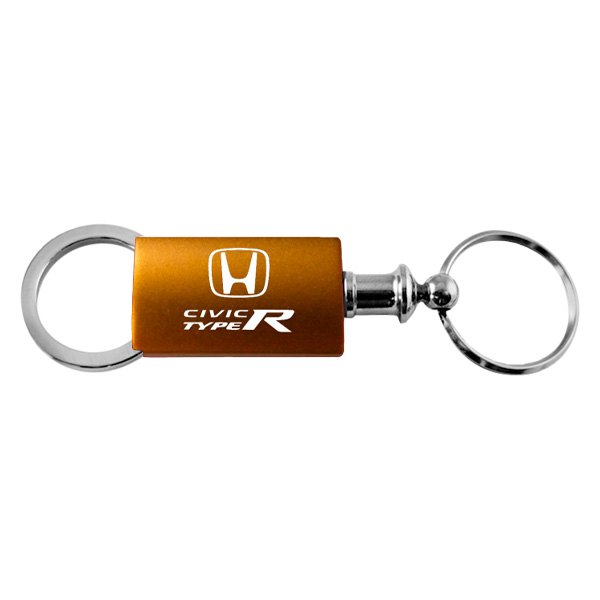 Autogold® - Civic Type R Logo Gold Anodized Aluminum Valet Key Chain