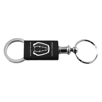 Autogold® - Mustang Dark Horse Logo Aluminum Valet Key Chain