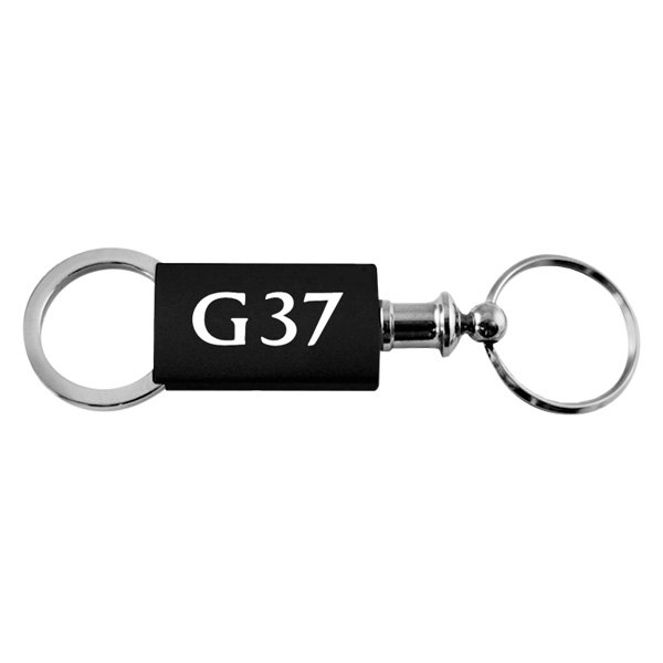 Autogold® - G37 Logo Black Anodized Aluminum Valet Key Chain