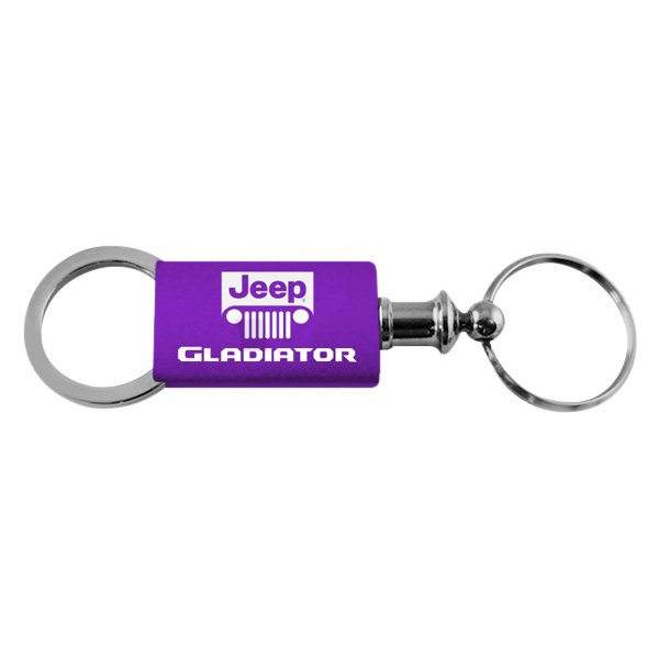 Autogold® - Gladiator Logo Purple Anodized Aluminum Valet Key Chain