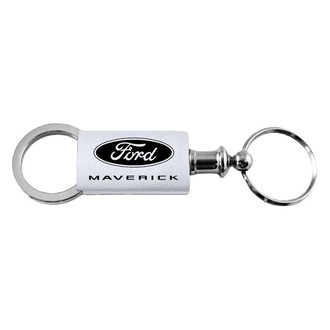 Autogold® - Maverick 2022 Logo Silver Anodized Aluminum Valet Key Chain