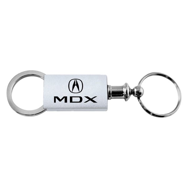 Autogold® - MDX Logo Silver Anodized Aluminum Valet Key Chain