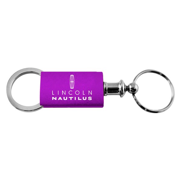 Autogold® - Nautilus Logo Purple Anodized Aluminum Valet Key Chain