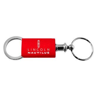 Autogold® - Nautilus Logo Red Anodized Aluminum Valet Key Chain