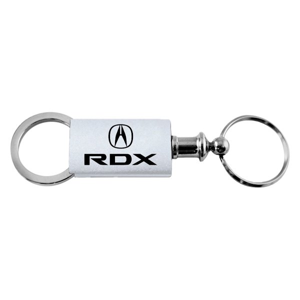 Autogold® - RDX Logo Silver Anodized Aluminum Valet Key Chain