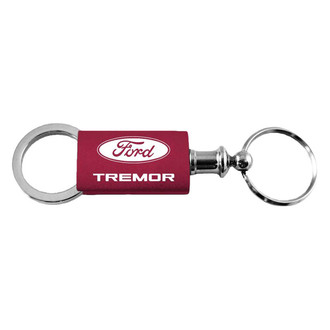 Autogold® - Tremor Logo Burgundy Anodized Aluminum Valet Key Chain