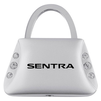 Autogold® - Sentra Logo Jeweled Purse Key Chain
