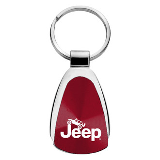 Autogold® - Jeep Climbing Logo Teardrop Key Chain