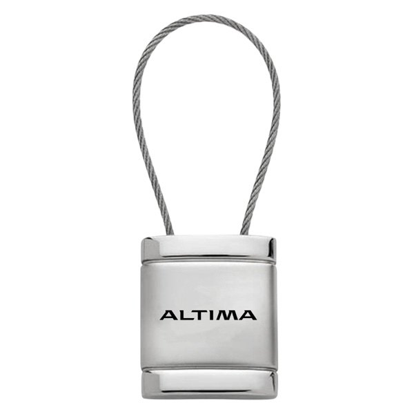 Autogold® - Altima Logo Satin Chrome Cable Key Fob