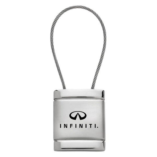Autogold® - Infiniti Logo Satin Chrome Cable Key Fob