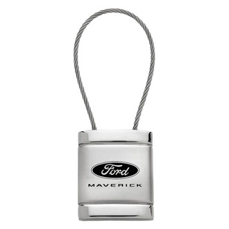 Autogold® - Maverick 2022 Logo Satin Chrome Cable Key Fob
