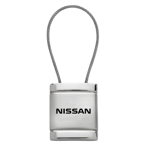Autogold® - Nissan Logo Satin Chrome Cable Key Fob