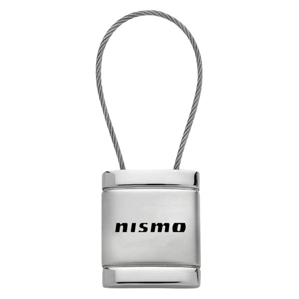 Autogold® - Nismo Logo Satin Chrome Cable Key Fob