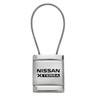 Autogold® - Xterra Logo Satin Chrome Cable Key Fob