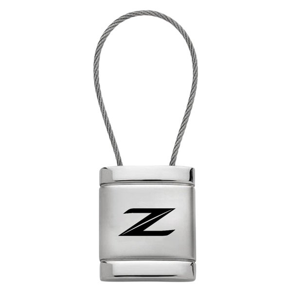 Autogold® - Z (New) Logo Satin Chrome Cable Key Fob