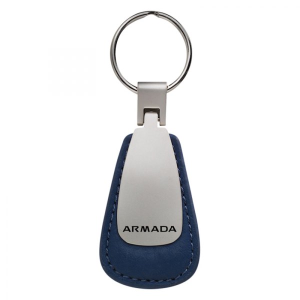 Autogold® - Armada Logo Leather Teardrop Key Fob