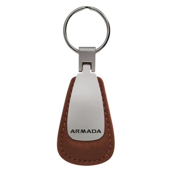 Autogold® - Armada Logo Leather Teardrop Key Fob