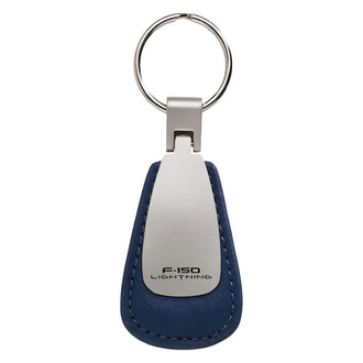 Autogold® - F-150 Lightning Logo Leather Teardrop Key Fob