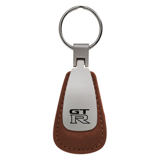 Autogold® - GTR Logo Leather Teardrop Key Fob