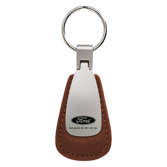 Autogold® - Maverick 2022 Logo Leather Teardrop Key Fob