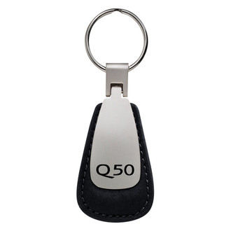 Autogold® - Q50 Logo Leather Teardrop Key Fob