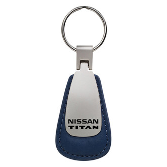 Autogold® - Titan Logo Leather Teardrop Key Fob