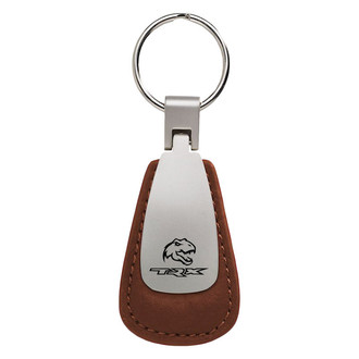 Autogold® - TRX Dino Logo Leather Teardrop Key Fob