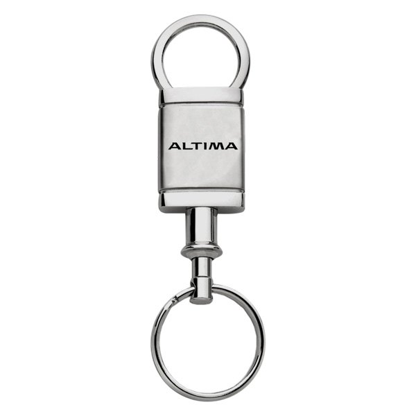 Autogold® - Altima Logo Satin Chrome Aluminum Valet Key Chain