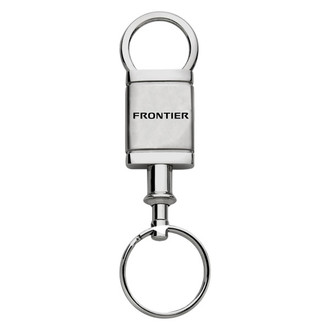 Autogold® - Frontier Logo Satin Chrome Aluminum Valet Key Chain