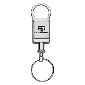 Autogold® - Gladiator Logo Satin Chrome Aluminum Valet Key Chain