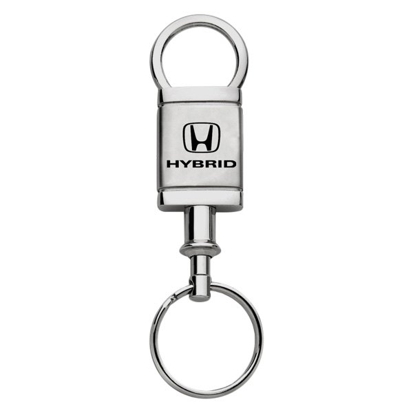 Autogold® - Hybrid Honda Logo Satin Chrome Aluminum Valet Key Chain
