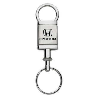 Autogold® - Hybrid Honda Logo Satin Chrome Aluminum Valet Key Chain