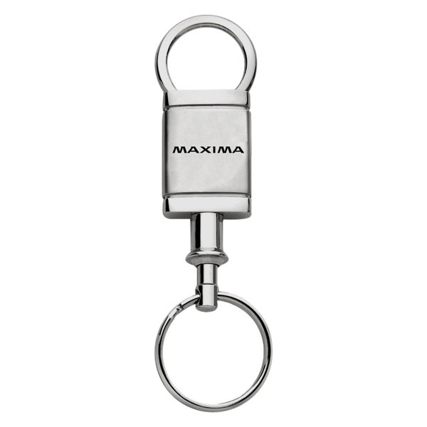 Autogold® - Maxima Logo Satin Chrome Aluminum Valet Key Chain