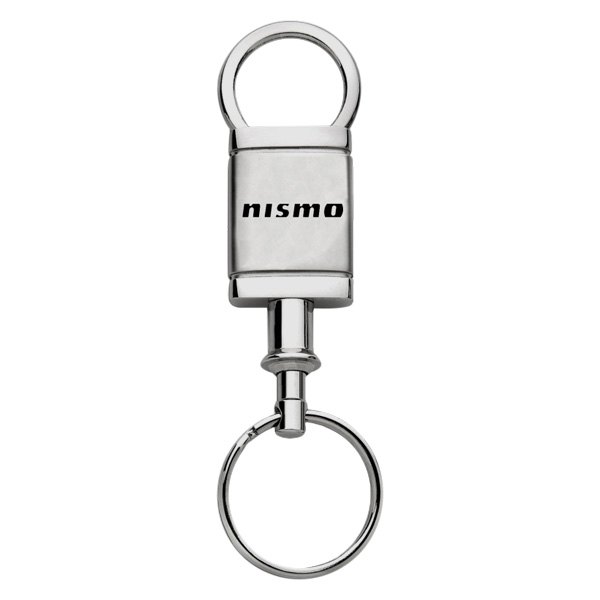 Autogold® - Nismo Logo Satin Chrome Aluminum Valet Key Chain