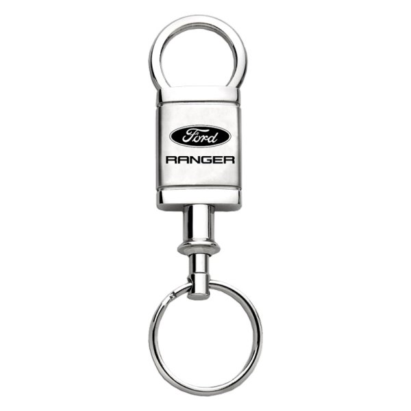 Autogold® - Ranger Logo Satin Chrome Aluminum Valet Key Chain