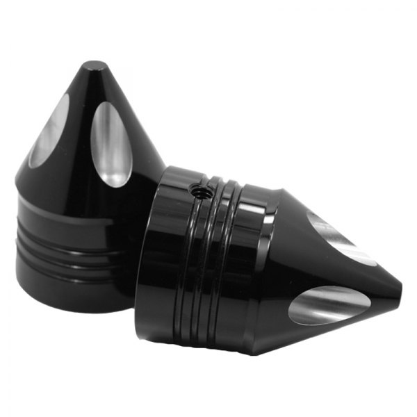 Avon Grips® - Spike Black Anodized Axle Nut Covers