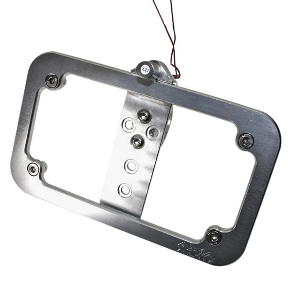 Axia Alloys® - Bright Clear Anodized Tube Mounted LED License Plate Frame