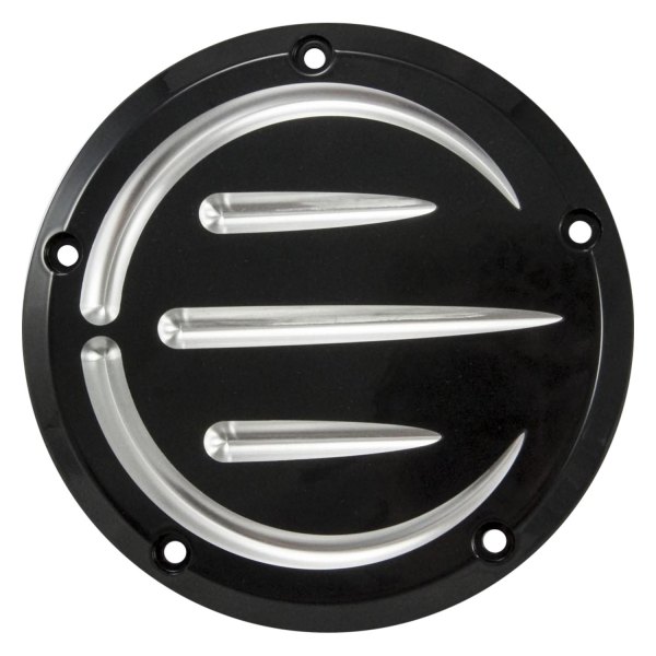 Bagger Brothers® - 5-Hole Black Anodized Aluminum Derby Cover