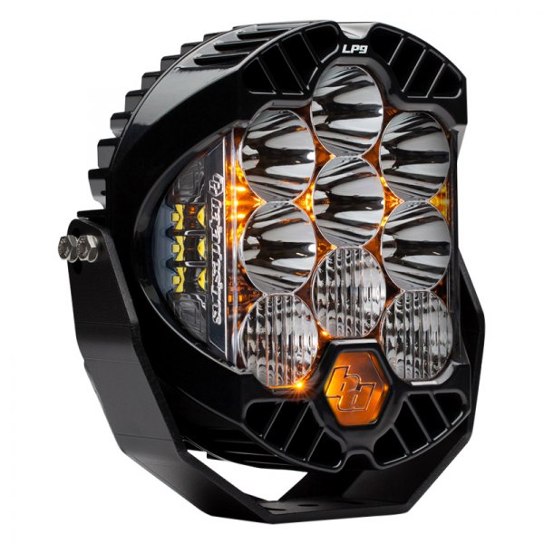 Baja Designs® - LP9 Pro™ 8" 105W/2.8W Round Driving/Combo Beam Amber/White LED Light