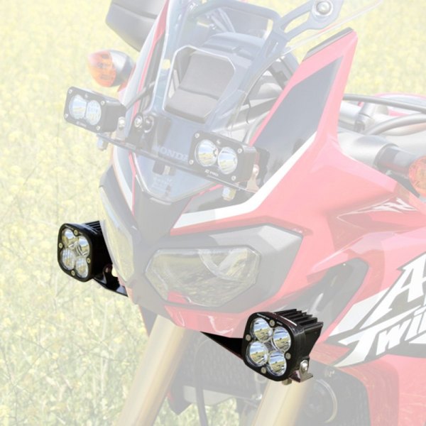 Baja Designs® - Front Fairing Squadron Sport™ 3" 2x20W Square Driving/Combo Beam LED Lights Kit