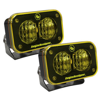 Baja Designs® - S2 Pro™ 3"x2" 2x24W Rectangular Wide Cornering Beam Amber LED Lights
