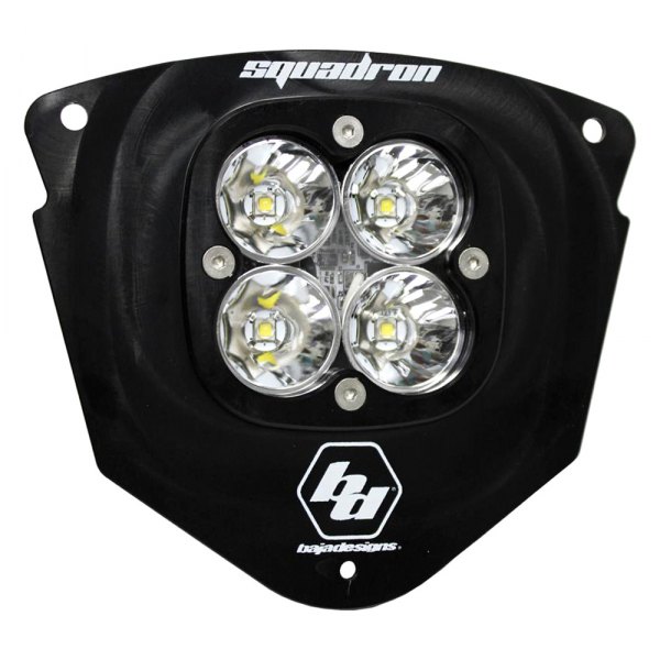 Baja Designs® - Headlight Location Squadron Pro™ 3" 40W Square Driving/Combo Beam LED Light Kit, Front View